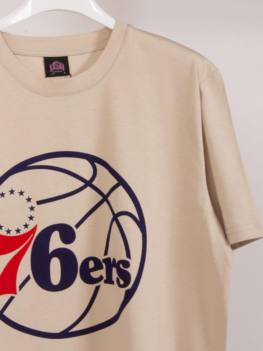 76ers Philadelphia Krem Basketbol Unisex Tişört NT698 76ers Philadelphia Krem Basketbol Unisex Tişört NT698