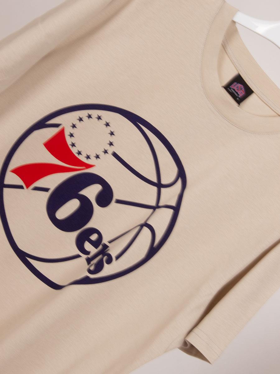 76ers Philadelphia Krem Basketbol Unisex Tişört NT698 76ers Philadelphia Krem Basketbol Unisex Tişört NT698