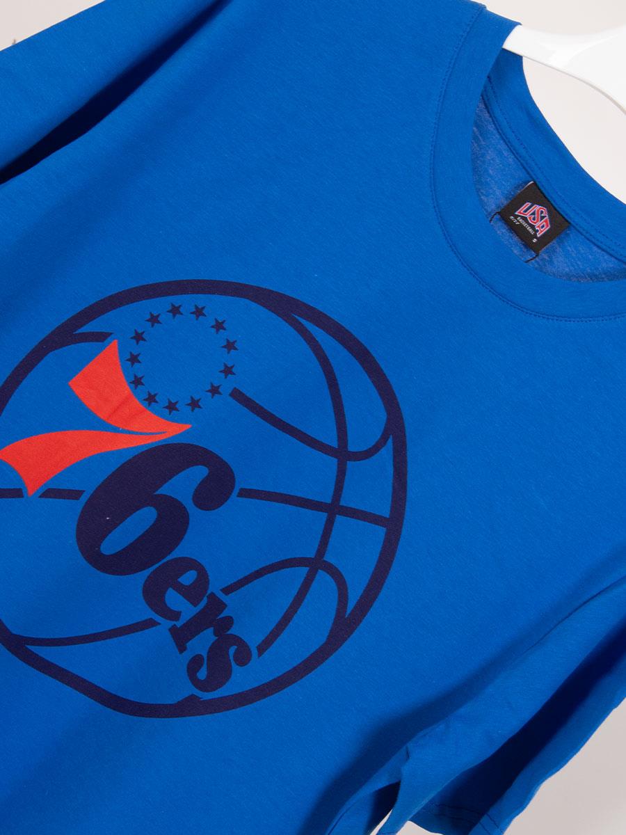 76ers Philadelphia Mavi Basketbol Unisex Tişört NT697 76ers Philadelphia Mavi Basketbol Unisex Tişört NT697