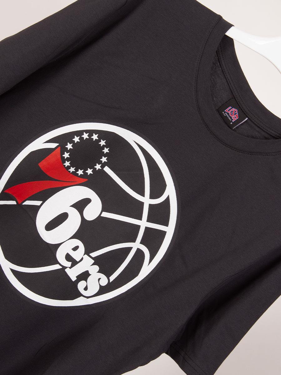 76ers Philadelphia Siyah Basketbol Unisex Tişört NT703 76ers Philadelphia Siyah Basketbol Unisex Tişört NT703