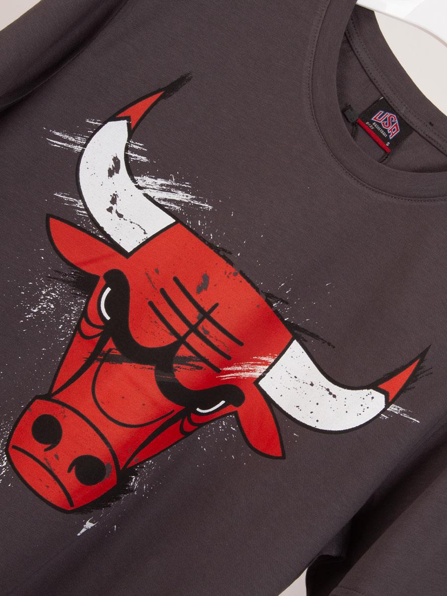 Chicago Koyu Gri Basketbol Unisex Tişört NT702 Chicago Koyu Gri Basketbol Unisex Tişört NT702