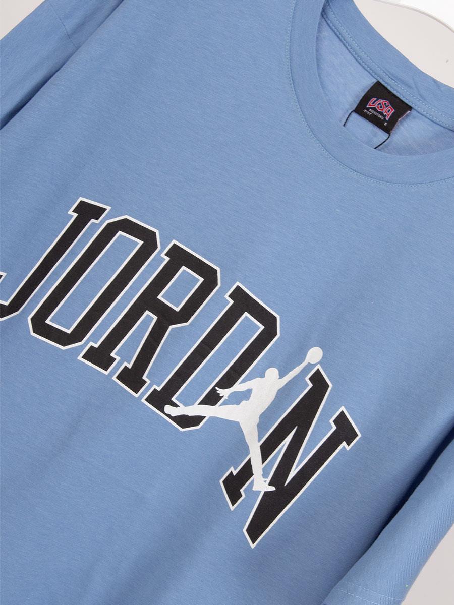 Jordan Baskılı Mavi Basketbol Oversize Tişört NT633 Jordan Baskılı Mavi Basketbol Oversize Tişört NT633
