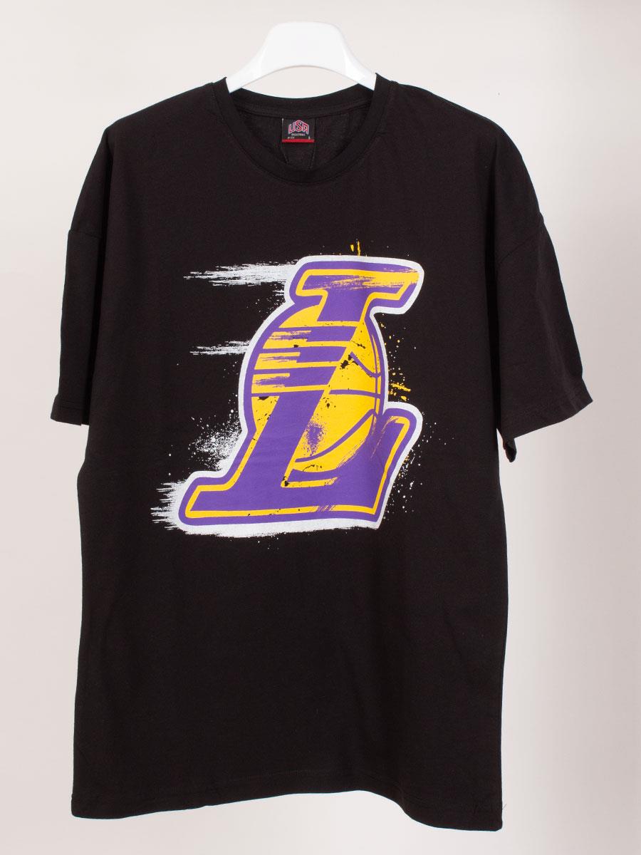 Los Angeles Lakers Siyah Basketbol Unisex Tişört NT714 Los Angeles Lakers Siyah Basketbol Unisex Tişört NT714