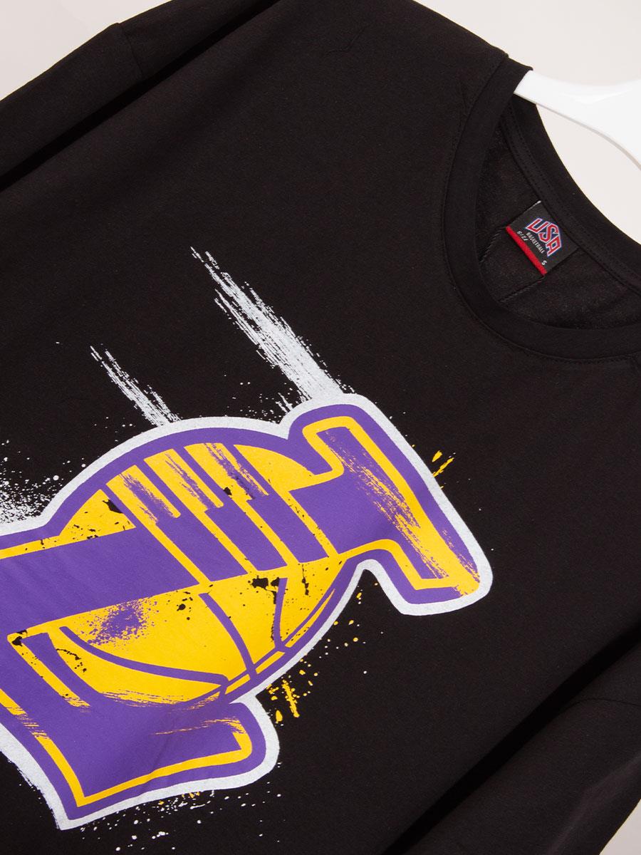 Los Angeles Lakers Siyah Basketbol Unisex Tişört NT714 Los Angeles Lakers Siyah Basketbol Unisex Tişört NT714