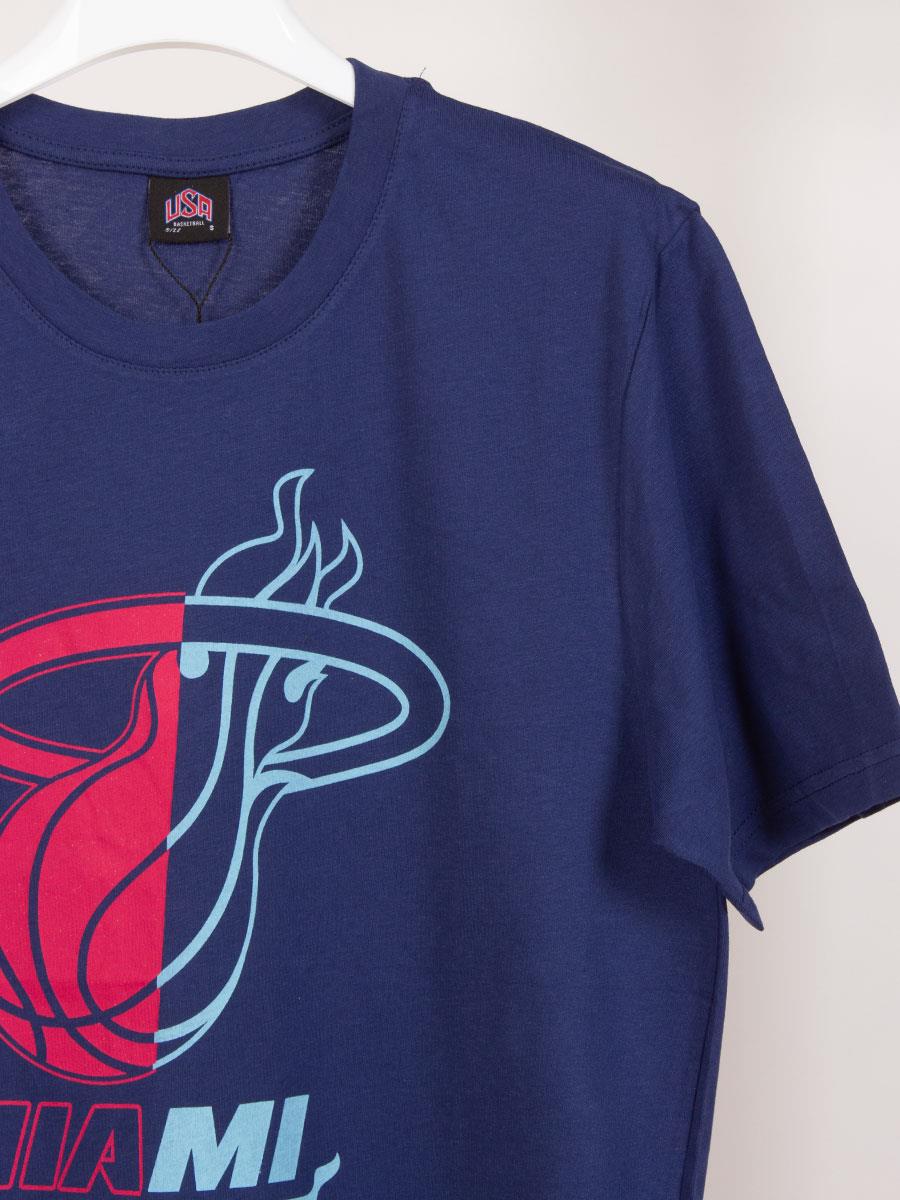 Miami Heats Lacivert Basketbol Unisex Tişört NT705 Miami Heats Lacivert Basketbol Unisex Tişört NT705