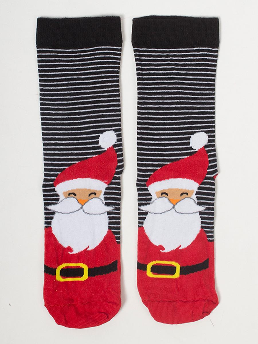 Penye Noel Baba Desenli Çorap NT72 Penye Noel Baba Desenli Çorap NT72
