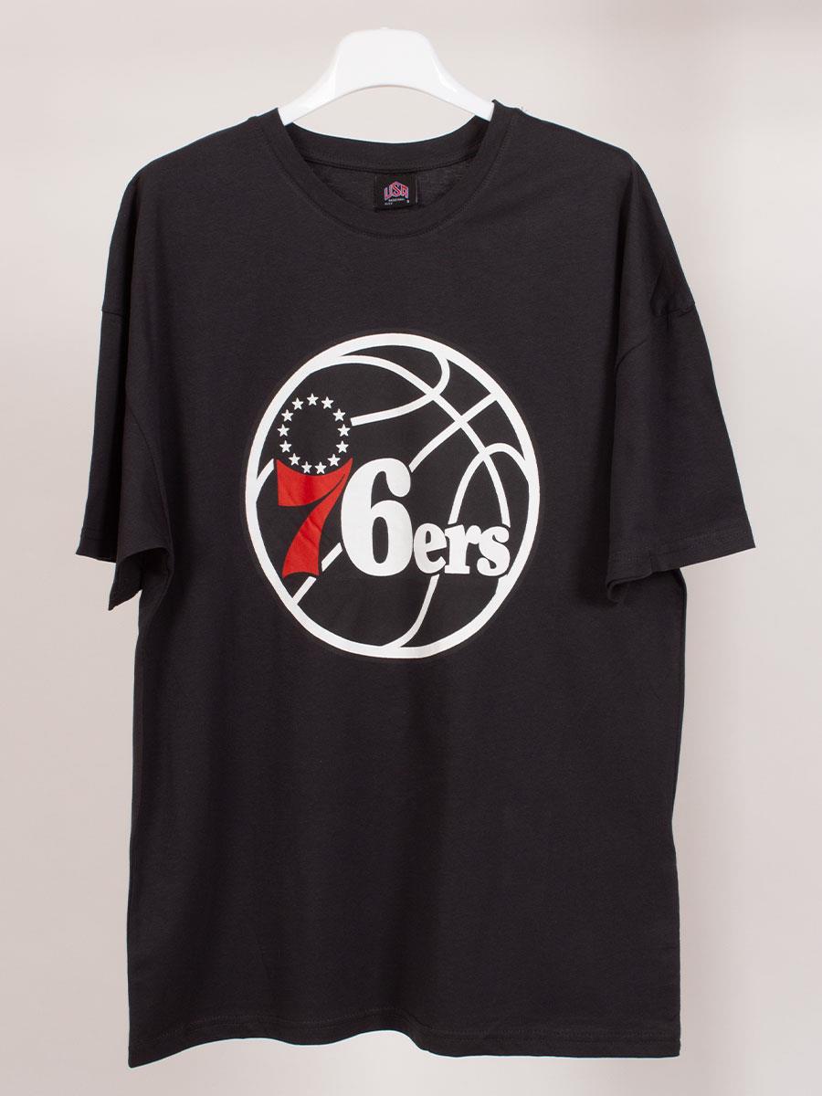 Philadelphia 76ers Siyah Basketbol Oversize Tişört NT612 Philadelphia 76ers Siyah Basketbol Oversize Tişört NT612