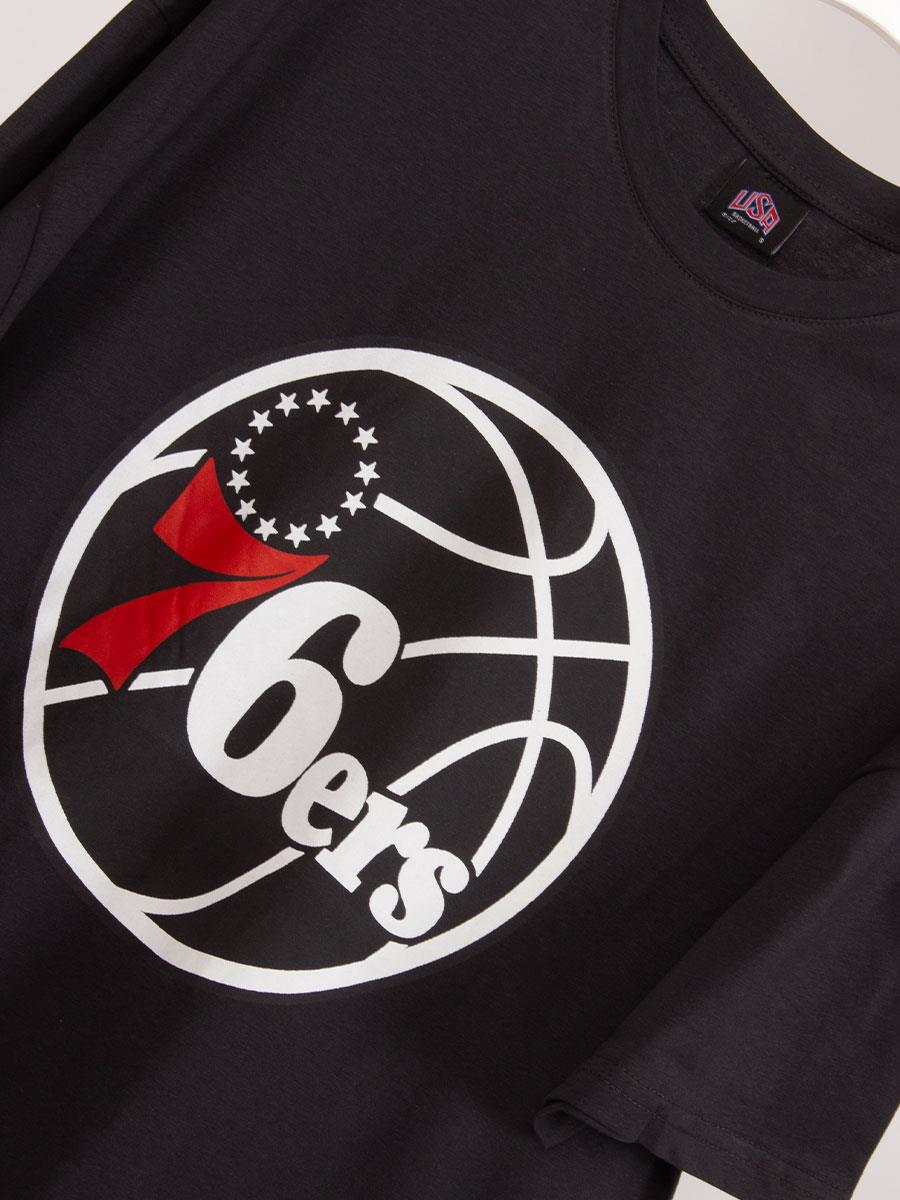 Philadelphia 76ers Siyah Basketbol Oversize Tişört NT612 Philadelphia 76ers Siyah Basketbol Oversize Tişört NT612