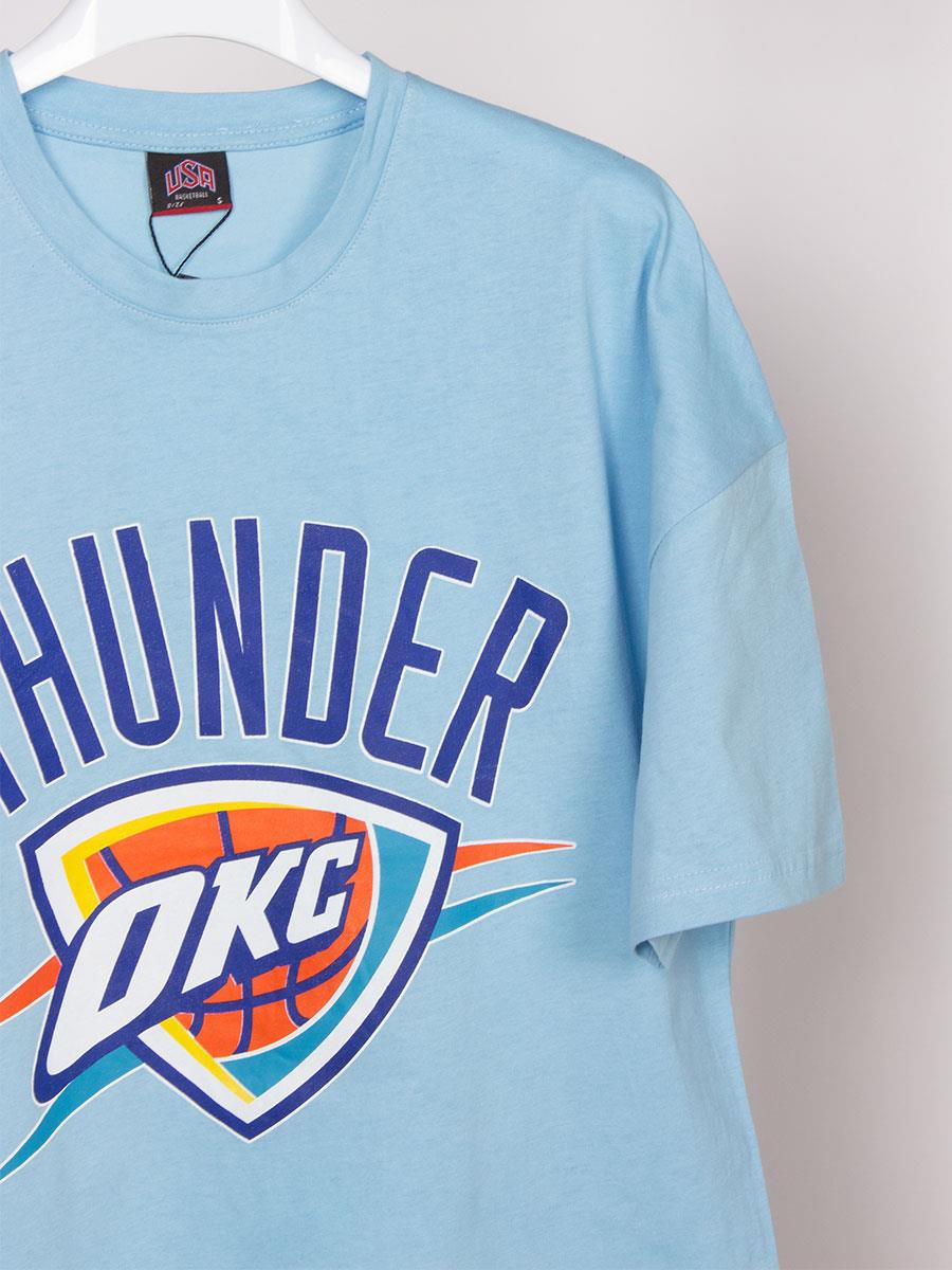 Thunder Baskılı Mavi Basketbol Oversize Tişört NT587 Thunder Baskılı Mavi Basketbol Oversize Tişört NT587