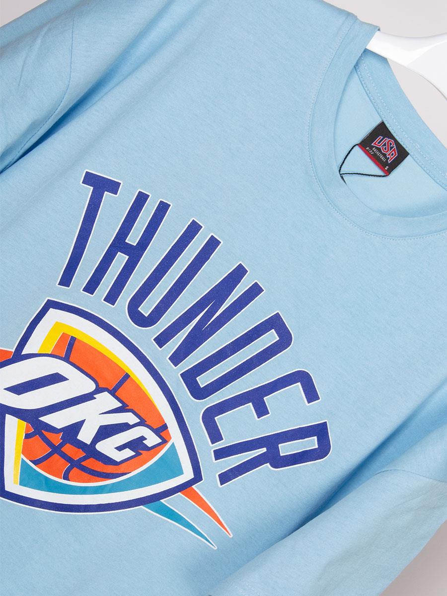 Thunder Baskılı Mavi Basketbol Oversize Tişört NT587 Thunder Baskılı Mavi Basketbol Oversize Tişört NT587