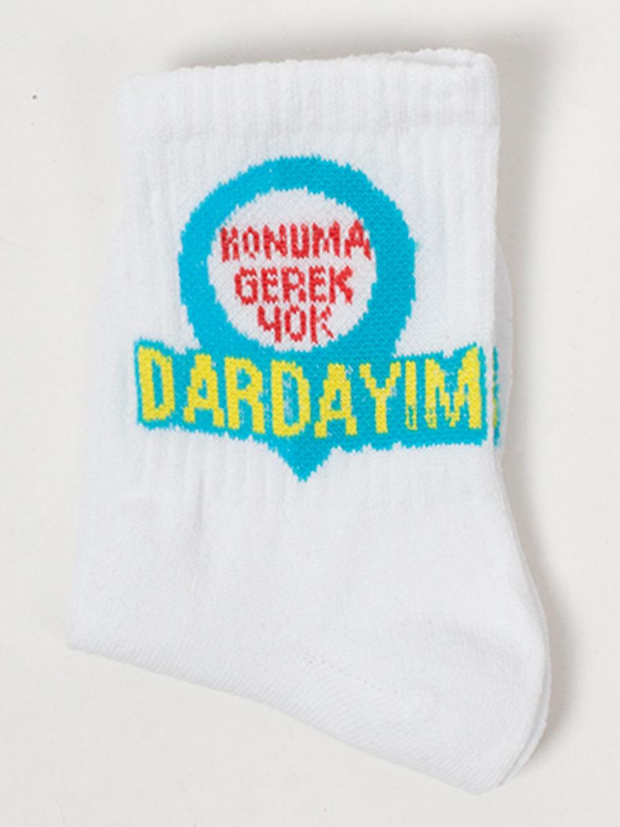 Yazılı Desenli Kolej Çorap NT50 Yazılı Desenli Kolej Çorap NT50